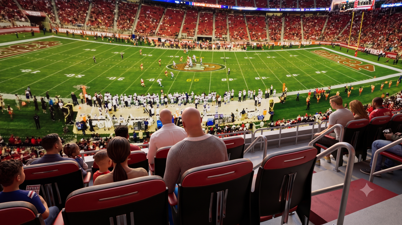 Virtual stadium wide view